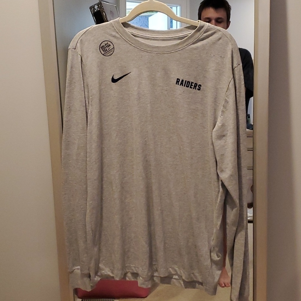 NWT Oakland Raiders Long Sleeve Dri-fit Shirt Size L (#15)